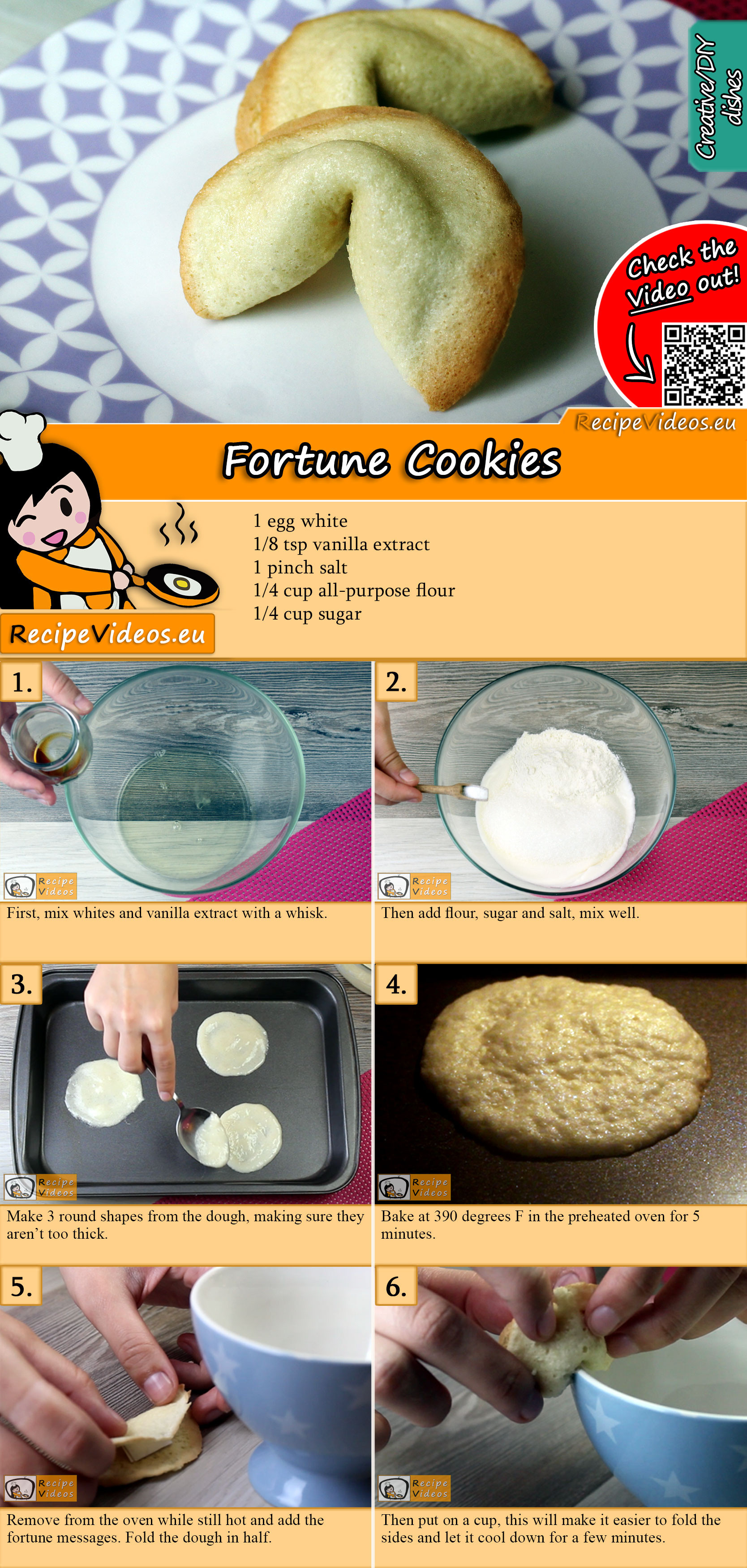 Fortune Cookies recipe with video