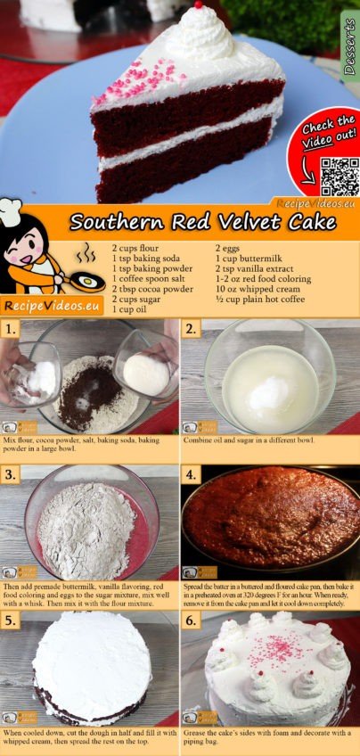 Southern Red Velvet Cake recipe with video