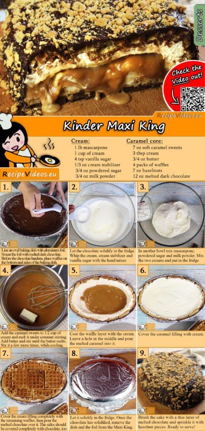 Kinder Maxi King recipe with video