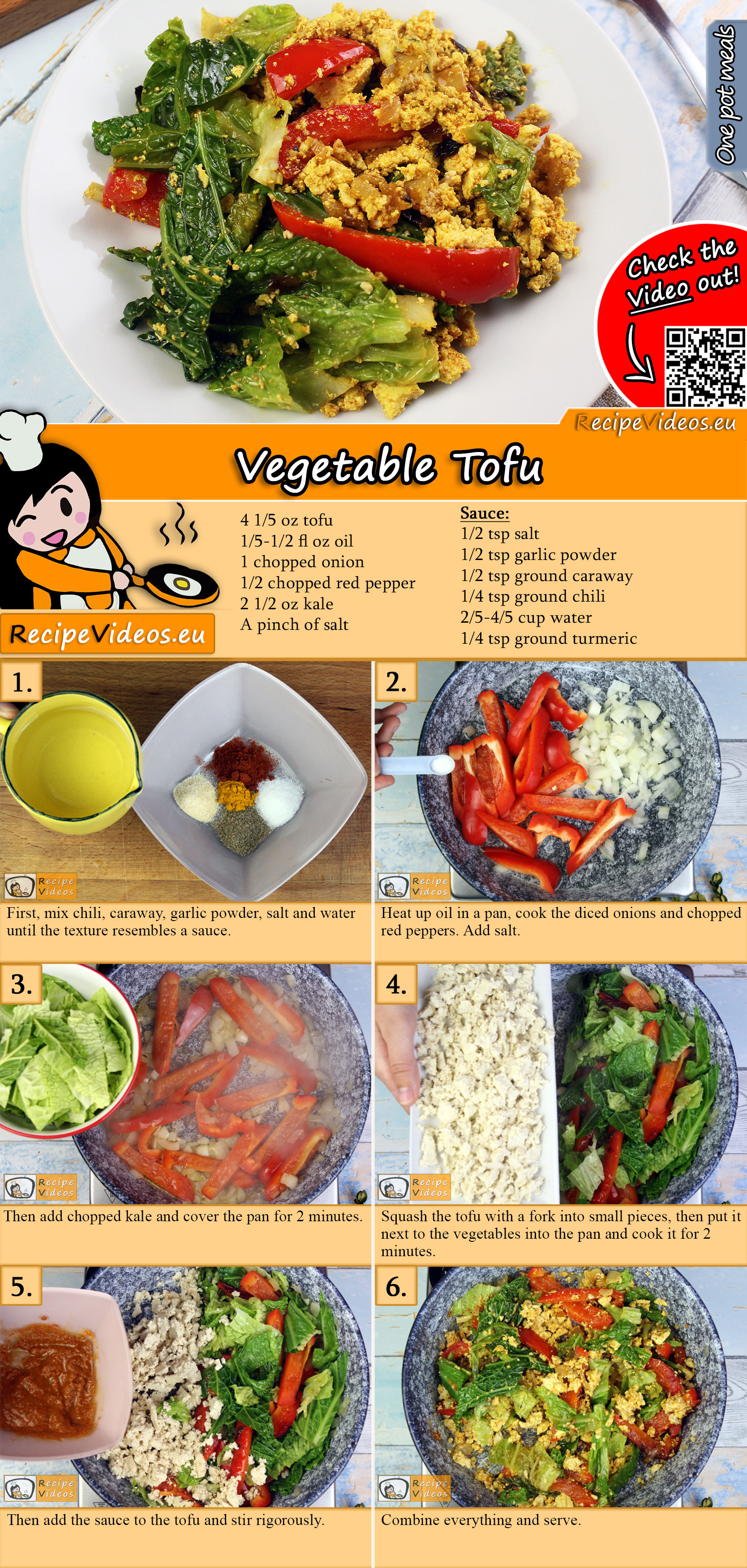 Vegetable Tofu recipe with video